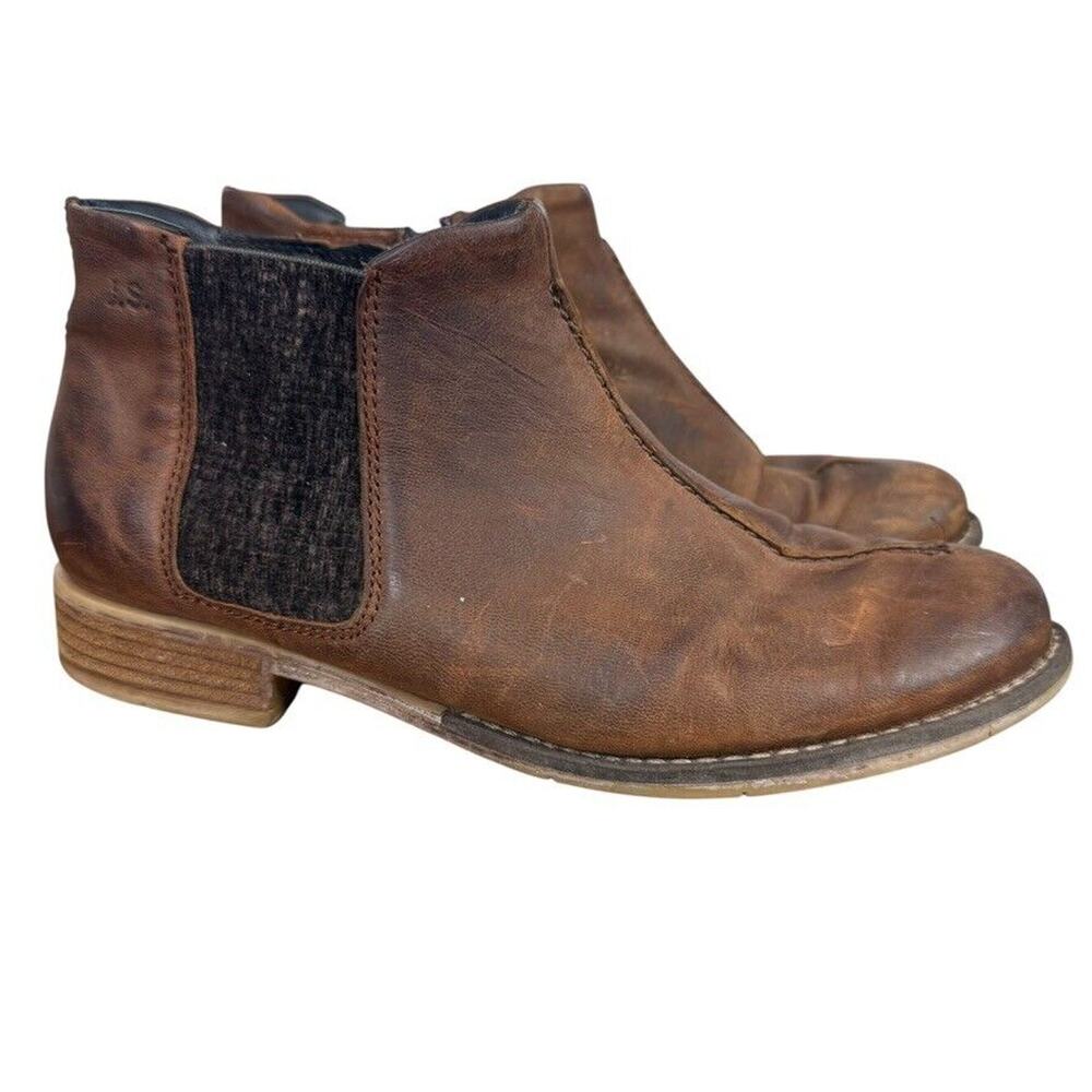 Josef Seibel Womens Sienna 97 Camel Washed Leather Ankle Boots Booties 39 8 8.5